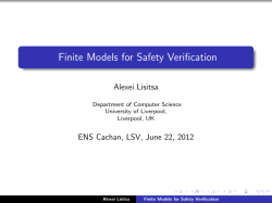 Finite Models for Safety Verification. Slides of the talk given on 22.06
