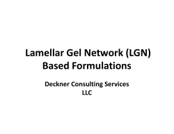 Formulating Lamellar Gel Network Based oil in Water