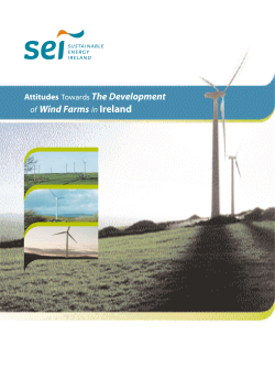 Attitudes towards Wind Farms in Ireland