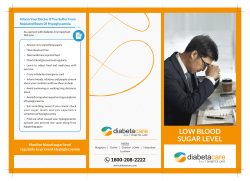 low blood sugar level