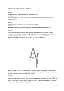 1 HOW DID MAX PLANCK "PLAGIARIZE" MODEL 31? Let`s