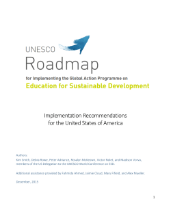 Implementation Recommendations for the United States of America