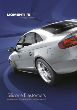 Silicone Elastomers Brochure - Momentive Performance Materials