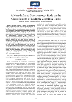 A Near-Infrared Spectroscopy Study on the Classification of Multiple