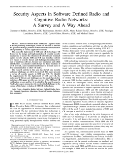 Security Aspects in Software Defined Radio and Cognitive Radio