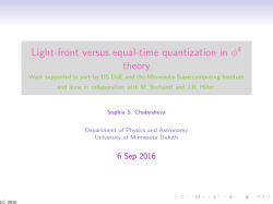 Light-front versus equal-time quantization in 4 theory