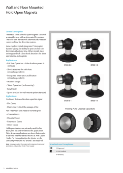 EF830 Series Hold Open Magnets