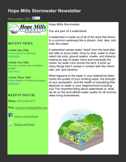 Hope Mills Stormwater Newsletter
