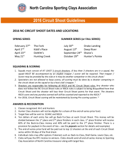 Circuit Shoot rules - ScoringPRO | Sporting Clays