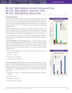 BD Cell&trade;MAb Medium, Animal Component Free, Quantum Yield