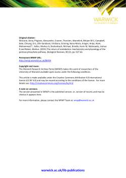 The return of metabolism: biochemistry and