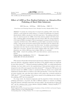 Effect of AIBI as Free Radical Initiator on Abrasive