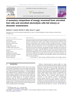 A monetary comparison of energy recovered from microbial fuel