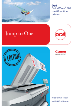 Brochure Océ ColorWave 300 (8P)