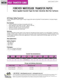 forever waterslide transfer paper