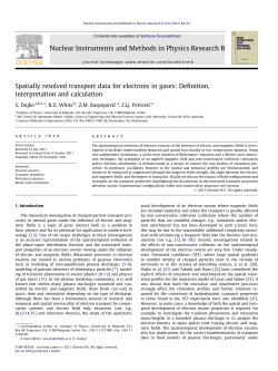 Spatially resolved transport data for electrons in gases