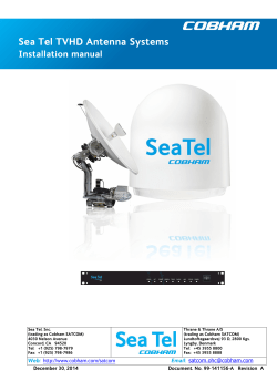 Sea Tel TVHD Antenna Systems Installation