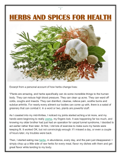 herbs and spices for health