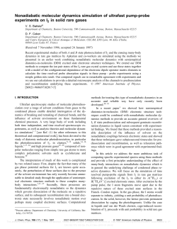 Nonadiabatic molecular dynamics simulation of ultrafast pump