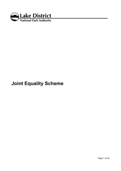 Joint Equality Scheme Annex 1