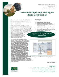 A Method of Spectrum Sensing Via Radio Identification