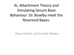 AI, Attachment Theory and Simulating Secure Base Behaviour: Dr