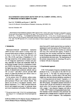 MULTIPHOTON IONIZATION DETECTION OF CH, CARBON