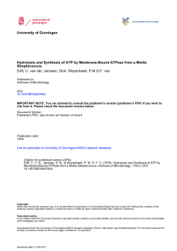 Hydrolysis and Synthesis of ATP by Membrane