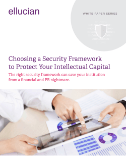 Choosing a Security Framework to Protect Your