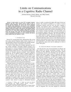 Limits on Communications in a Cognitive Radio Channel