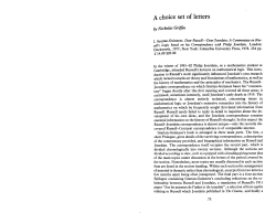 A Choice Set of Letters [review of I. Grattan