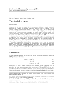 The feasibility pump