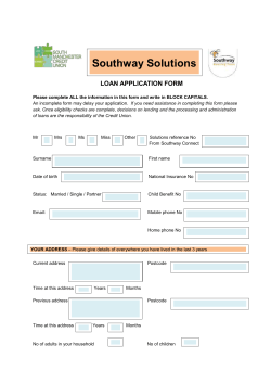 to apply - Southway Housing Trust