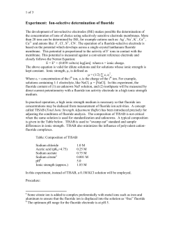 Experiment: Ion-selective determination of fluoride