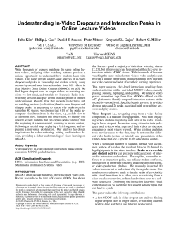 Understanding In-Video Dropouts and