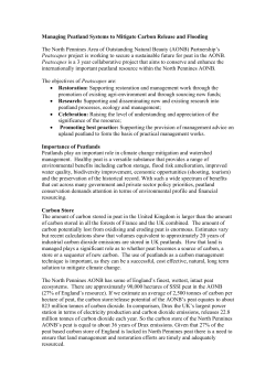 Managing Peatland Systems to Mitigate Carbon Release and