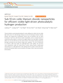nm rutile titanium dioxide nanoparticles for efficient visible