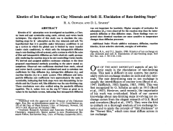 (1986) Kinetics of Ion Exchange on Clay Minerals and Soil: II