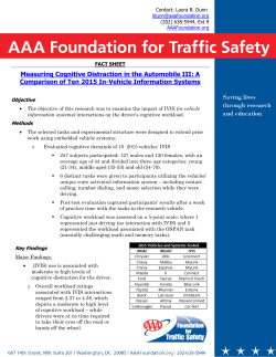 Measuring Cognitive Distraction in the Automobile