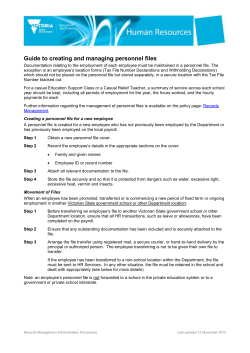 Records management and disposal procedures