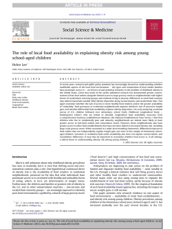 The role of local food availability in explaining obesity risk among