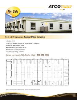 144` x 60` Signature Series Office Complex