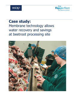 Membrane technology allows water recovery and savings at