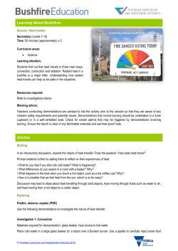 Heat transfer - Bushfire Education