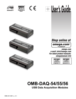 OMB-DAQ-54/55/56 - OMEGA Engineering