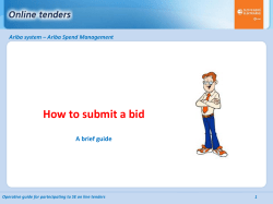 How to submit a bid