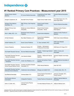 1 Ranked Primary Care Practices