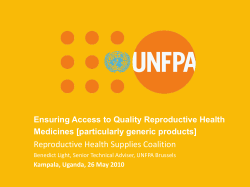 Light Ben - Ensuring Access to Quality Reproductive Health Medicines