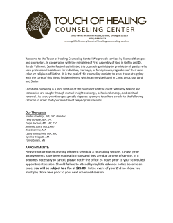 fresh touch of healing counseling center