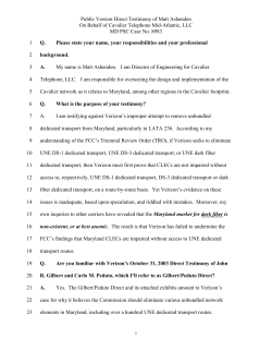 Q - Maryland Public Service Commission